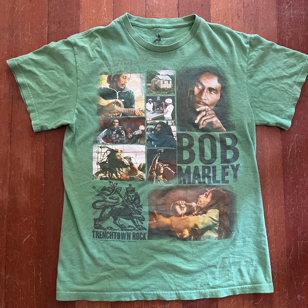Bob Marley Graphic T-Shirt - Green
